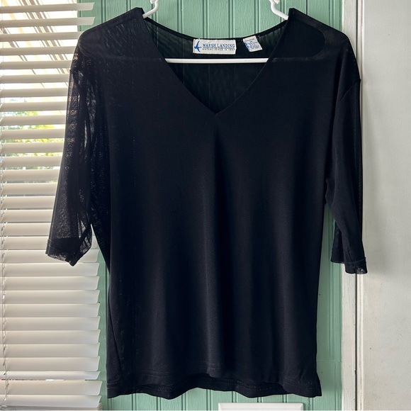 Marsh Landing Women’s Sheer Top - Picture 1 of 3